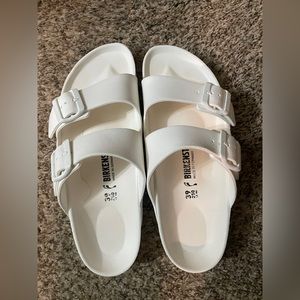 White Birkenstocks Sandals